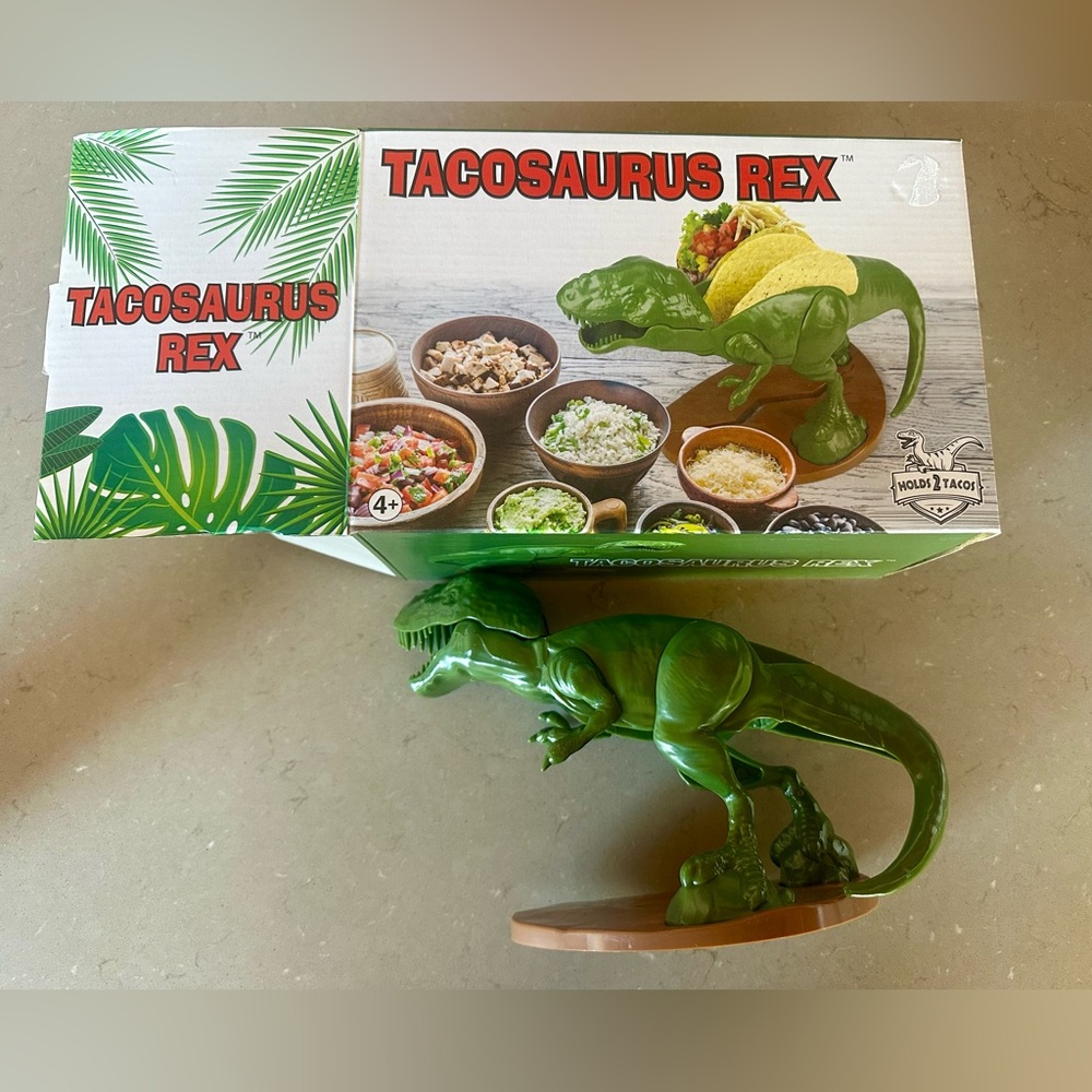 Tacosaurus tyrannosaurus dinosaur Rex Taco Holder NEW Bundle both!
